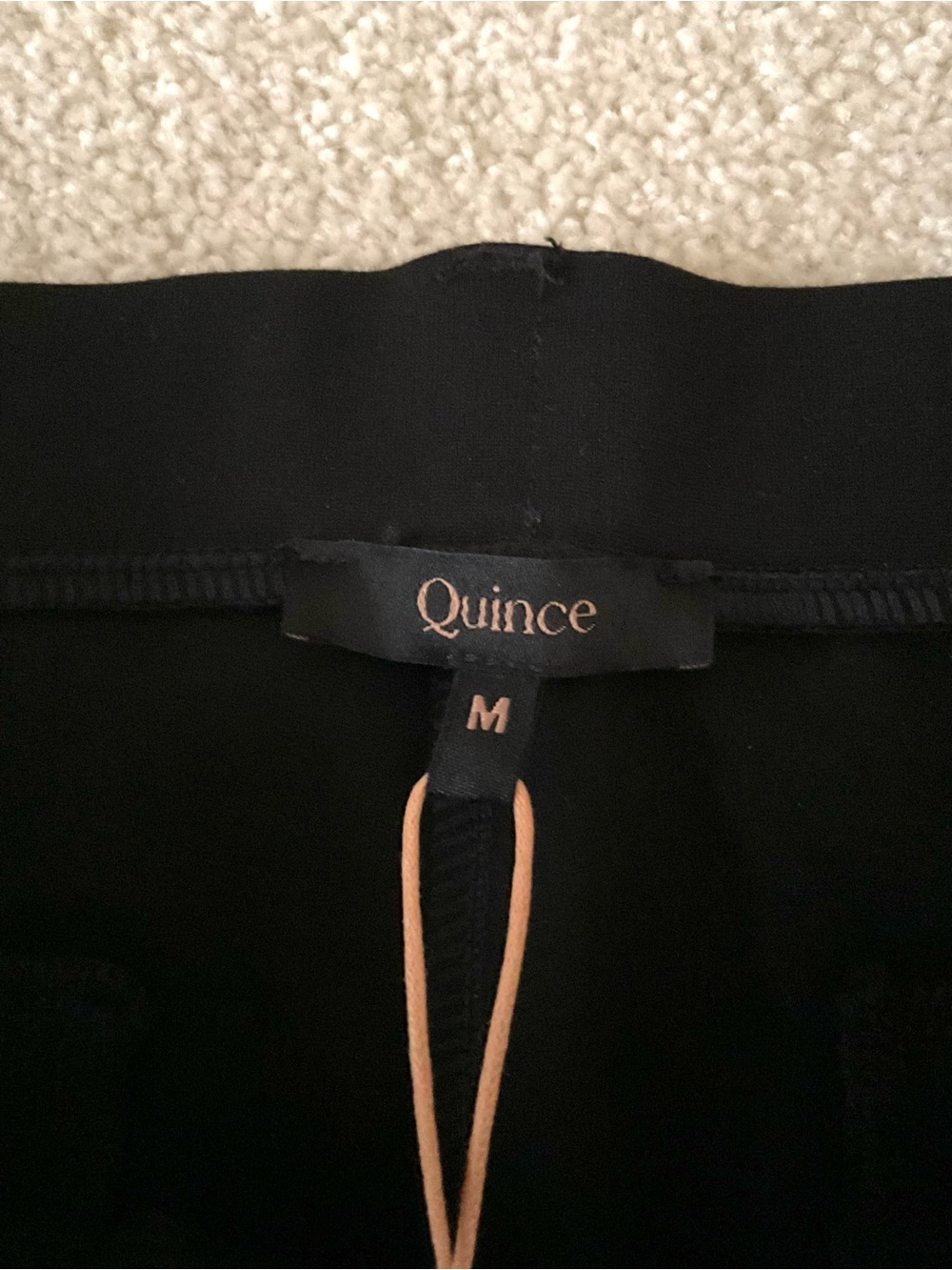 NWT Quince Black Ultra-Stretch Ponte Pants, Medium - Picture 2 of 12